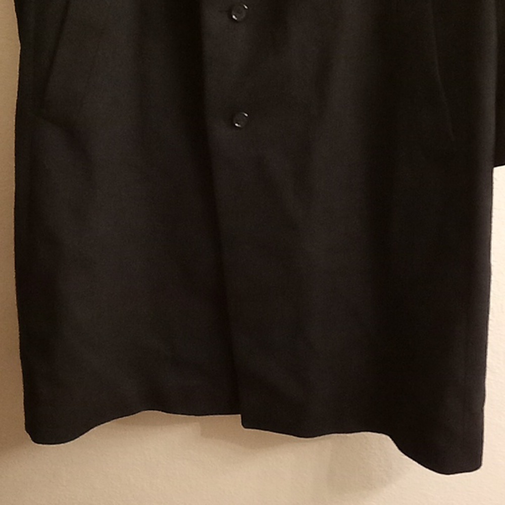 VINTAGE Petrocelli Matrix Wool Goth Office Minamllist Size 52L Black Color HCM - Picture 8 of 14